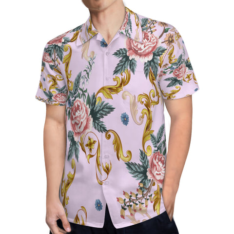 Men's Hawaiian Short Sleeve Shirt Quick Dry Breathable Beach Shirt